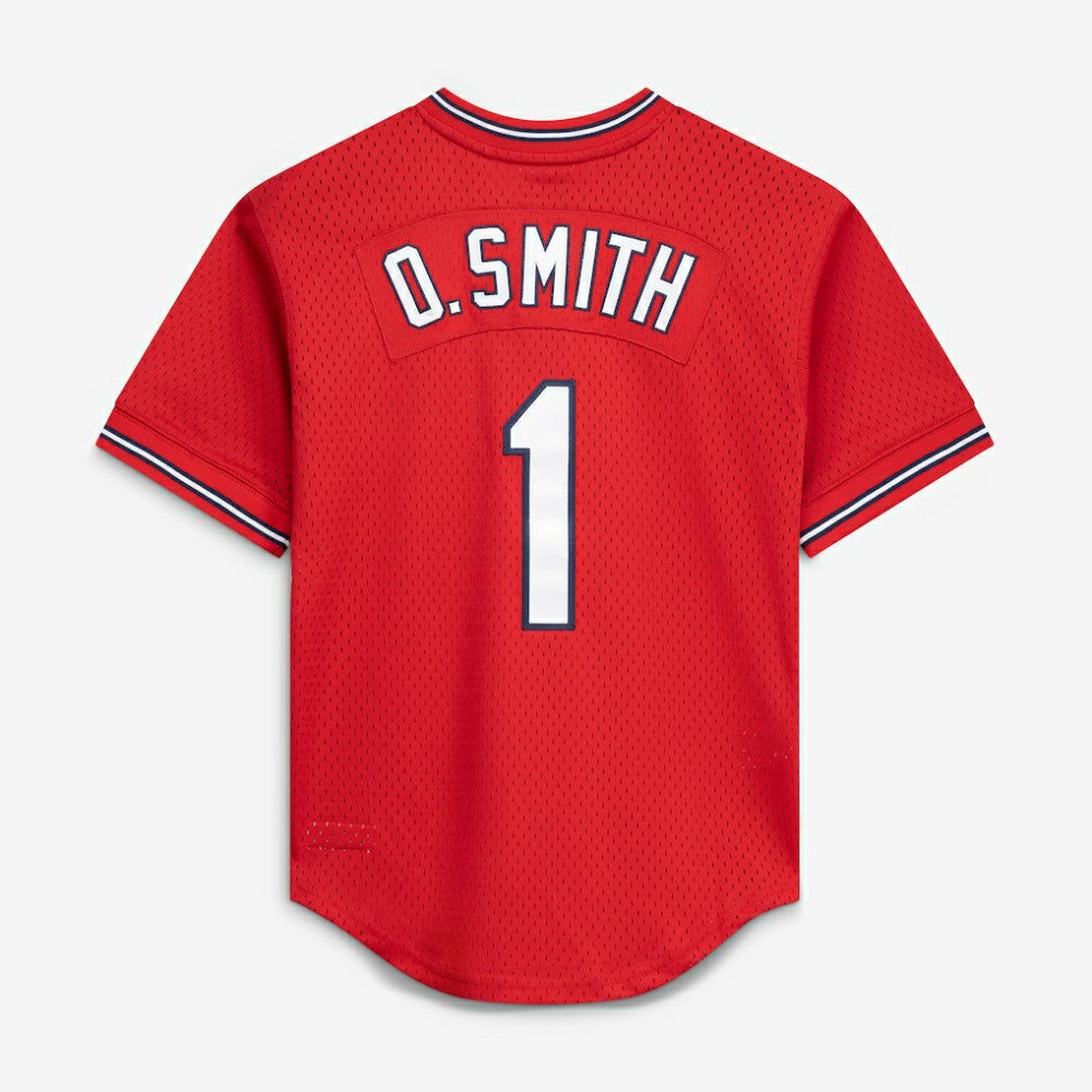 Ozzie Smith St. Louis Cardinals Mitchell & Ness Youth Cooperstown Collection Mesh Batting Practice Jersey - Navy - Mitchell & Ness Sale