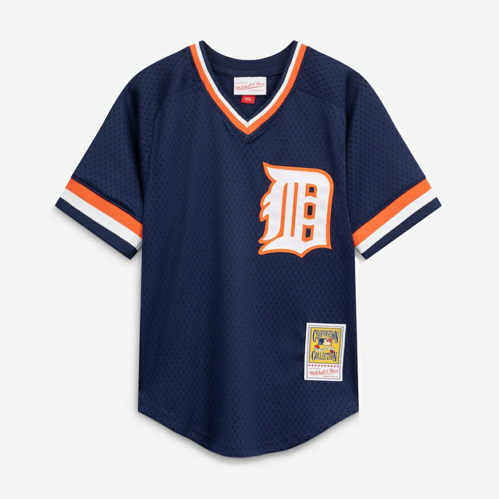 Kirk Gibson Detroit Tigers Mitchell & Ness Youth Cooperstown Collection Mesh Batting Practice Jersey - Navy - Mitchell & Ness Lifestyle