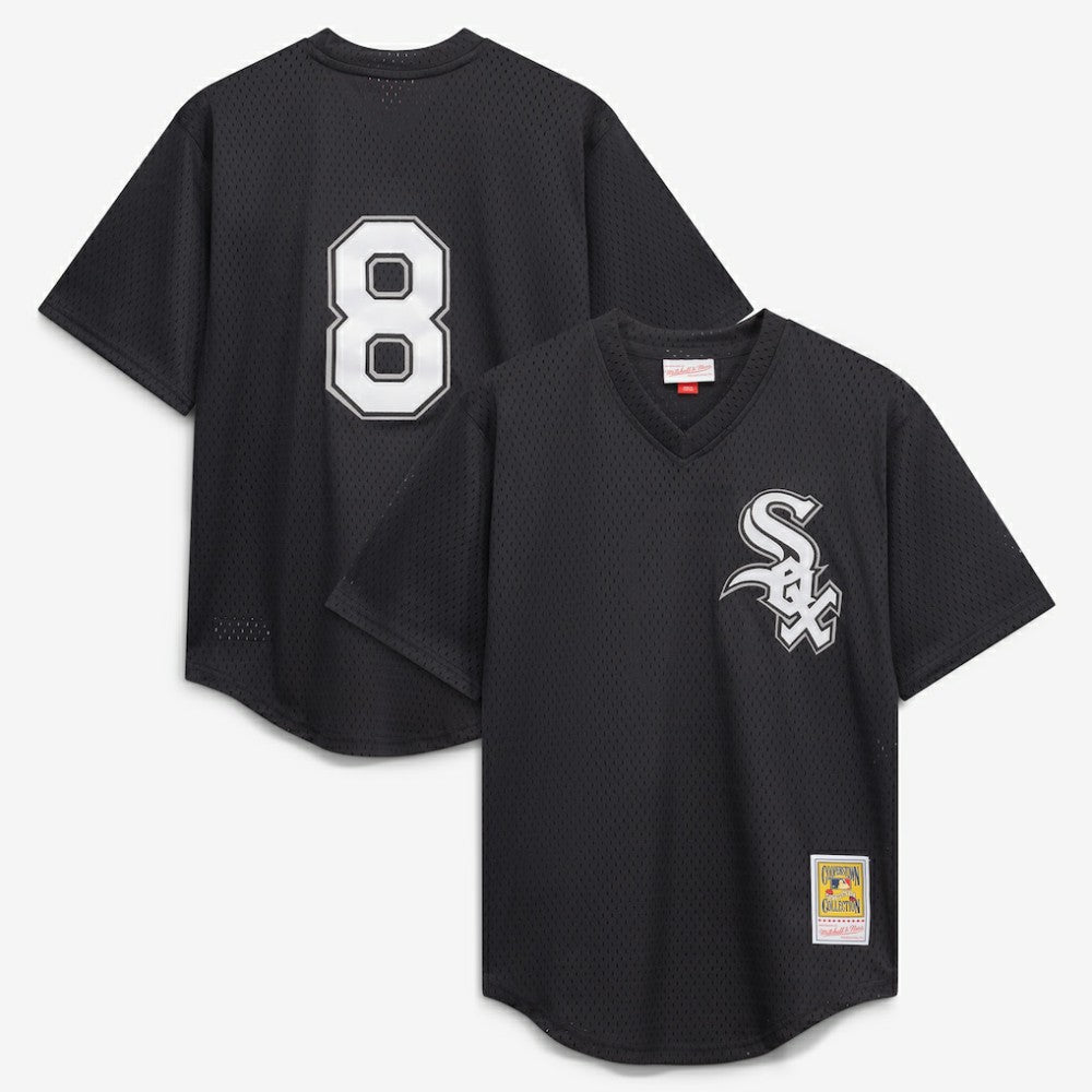 Bo Jackson Chicago White Sox Mitchell & Ness Youth Cooperstown Collection Mesh Batting Practice Jersey - Black - Mitchell & Ness Lifestyle