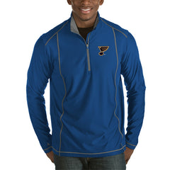 St. Louis Blues Antigua Tempo Desert Dry Half-Zip Pullover Jacket - Royal - NHL 3289953