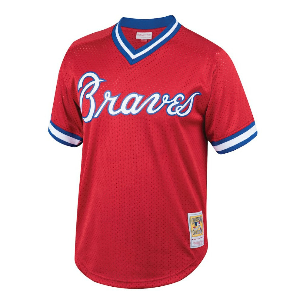 Dale Murphy Atlanta Braves Mitchell & Ness Youth Cooperstown Collection Mesh Batting Practice Jersey - Red - Mitchell & Ness Sale