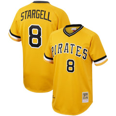 Willie Stargell Pittsburgh Pirates Mitchell & Ness Cooperstown Collection Authentic Jersey - Gold - Mitchell & Ness Lifestyle