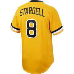 Willie Stargell Pittsburgh Pirates Mitchell & Ness Cooperstown Collection Authentic Jersey - Gold - Mitchell & Ness Lifestyle