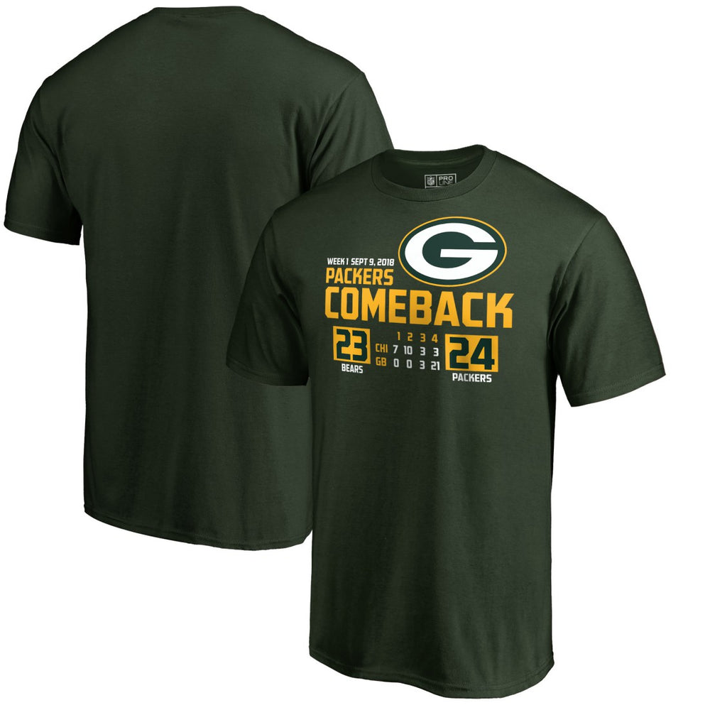 Green Bay Packers The Comeback T-Shirt Green