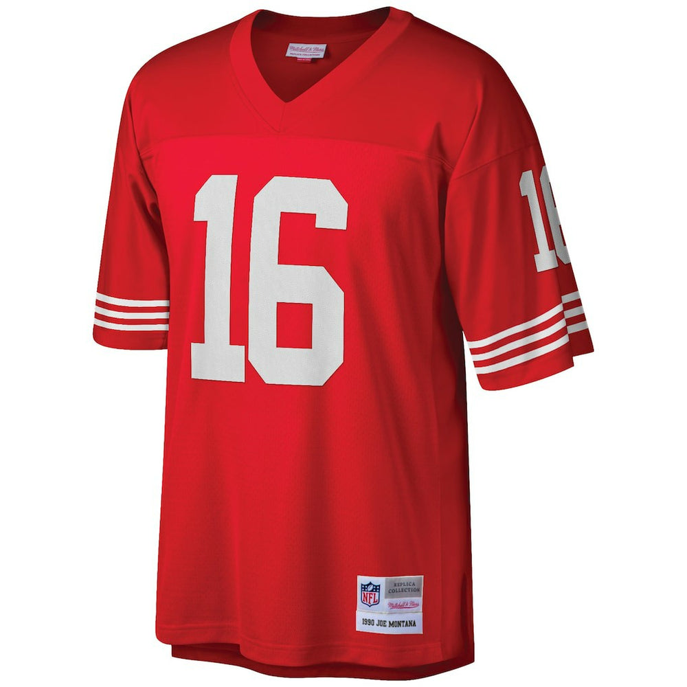 Mitchell & Ness Joe Montana San Francisco 49ers Big & Tall 1990 Retired Player Replica Jersey Scarlet