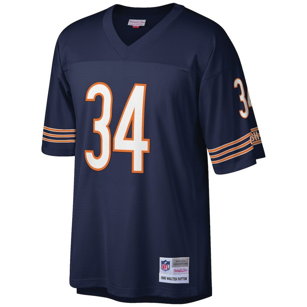 Mitchell & Ness Walter Payton Chicago Bears Big & Tall 1985 Retired Player Replica Jersey Navy
