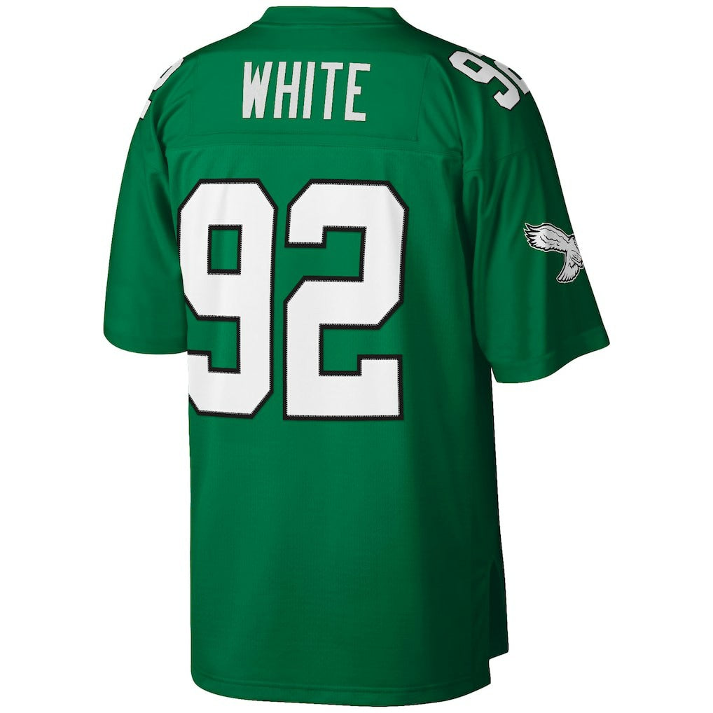 Mitchell & Ness Reggie White Philadelphia Eagles Big & Tall 1990 Retired Player Replica Jersey Kelly Green