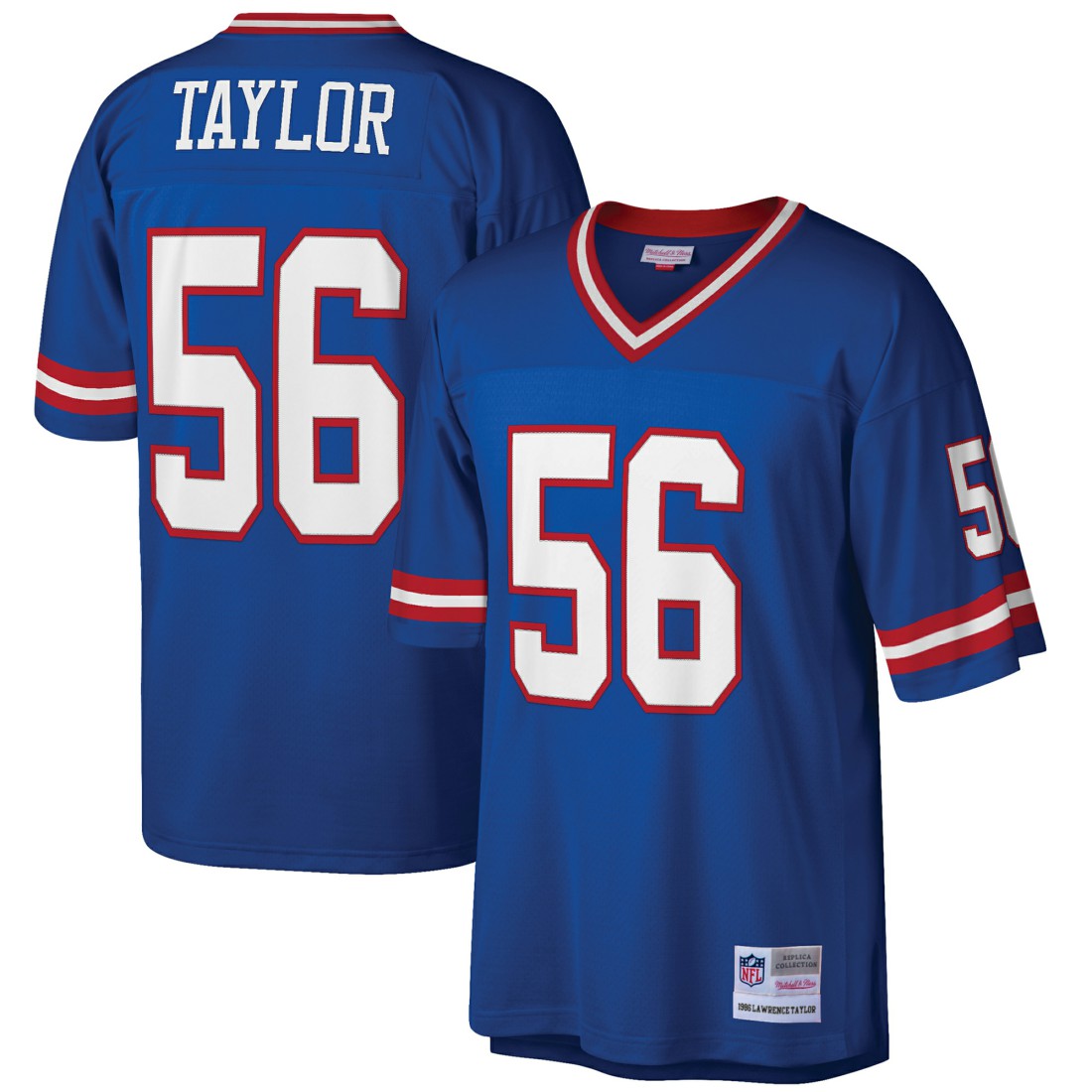 Mitchell & Ness Lawrence Taylor New York Giants Big & Tall 1986 Retired Player Replica Jersey Royal