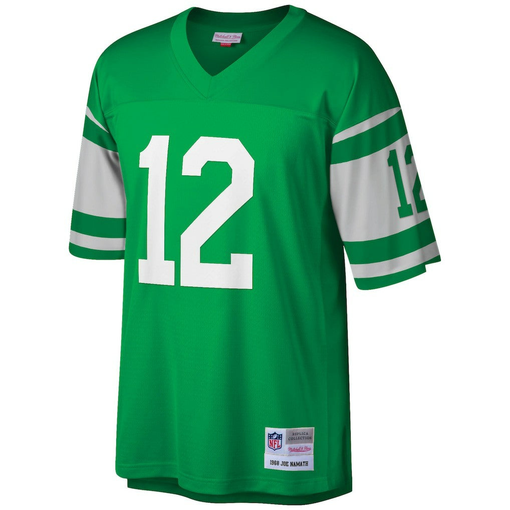 Mitchell & Ness Joe Namath New York Jets Big & Tall 1968 Retired Player Replica Jersey Green