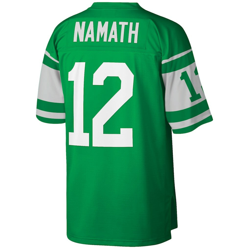 Mitchell & Ness Joe Namath New York Jets Big & Tall 1968 Retired Player Replica Jersey Green