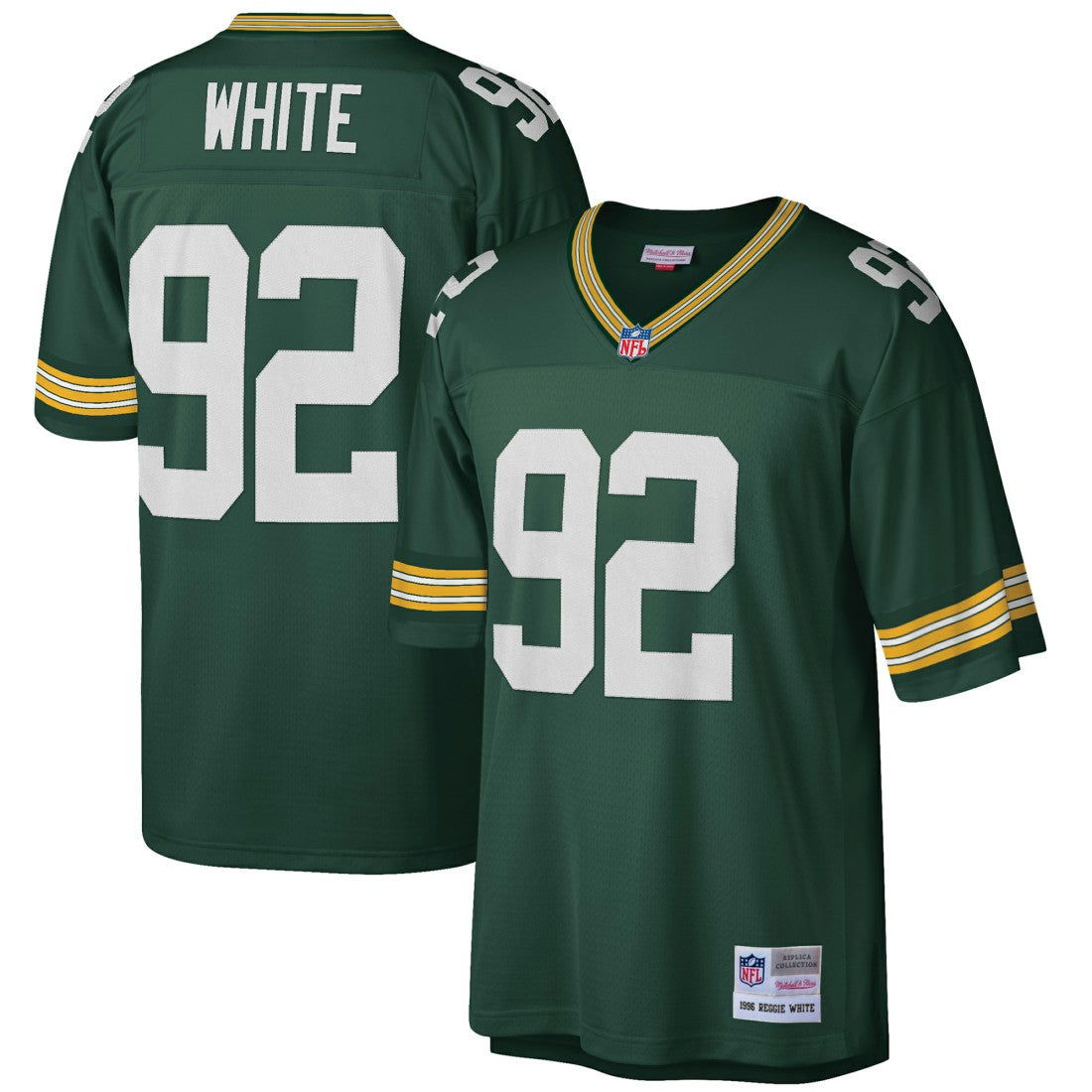Mitchell & Ness Reggie White Green Bay Packers Big & Tall 1996 Retired Player Replica Jersey Green