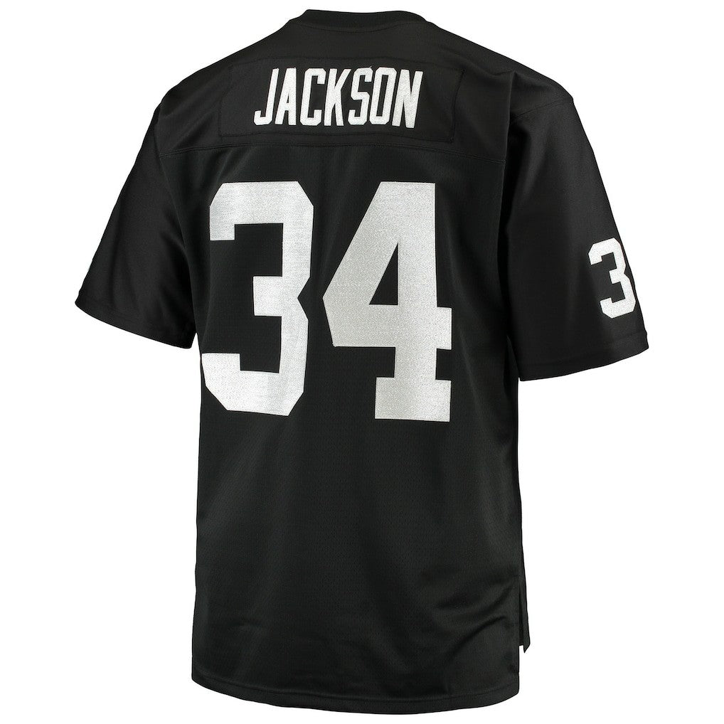 Mitchell & Ness Bo Jackson Las Vegas Raiders Big & Tall 1988 Retired Player Replica Jersey Black