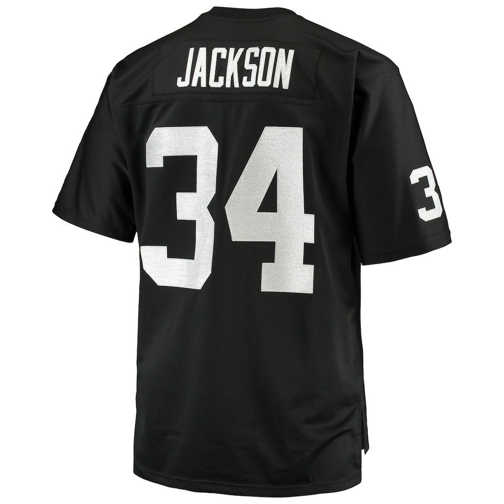 Mitchell & Ness Bo Jackson Las Vegas Raiders Big & Tall 1988 Retired Player Replica Jersey Black