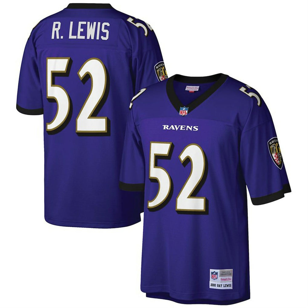 Mitchell & Ness Ray Lewis Baltimore Ravens Big & Tall 2000 Retired Player Replica Jersey Purple