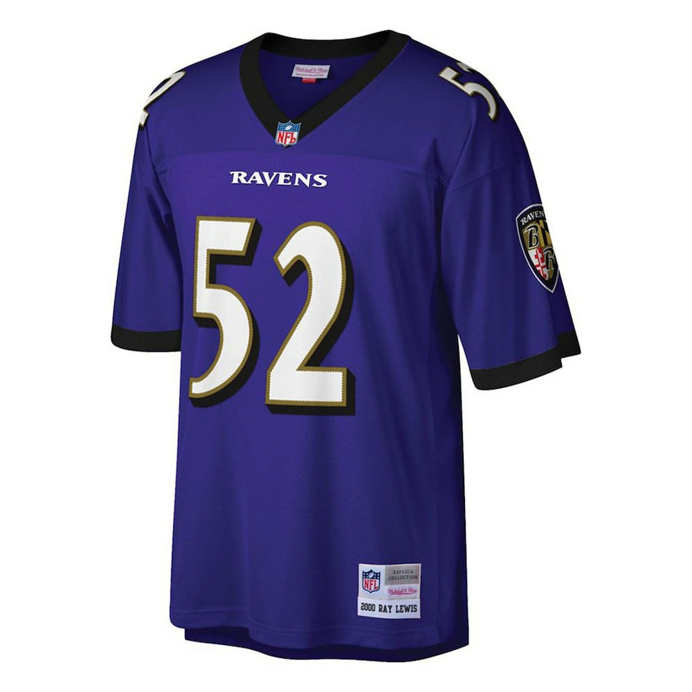 Mitchell & Ness Ray Lewis Baltimore Ravens Big & Tall 2000 Retired Player Replica Jersey Purple
