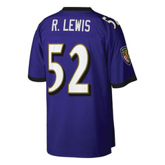 Mitchell & Ness Ray Lewis Baltimore Ravens Big & Tall 2000 Retired Player Replica Jersey Purple