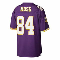 Mitchell & Ness Randy Moss Minnesota Vikings Big & Tall 1998 Retired Player Replica Jersey Purple