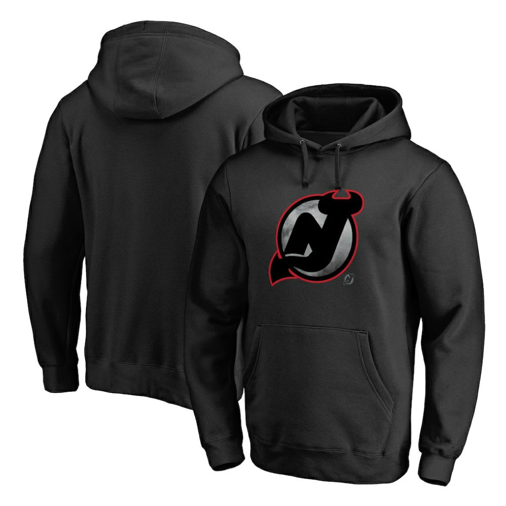 New Jersey Devils Core Smoke Pullover Hoodie - Black - NHL 3305784