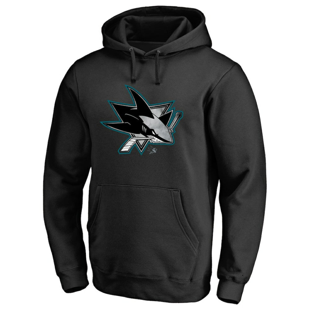 San Jose Sharks Core Smoke Pullover Hoodie - Black - NHL 3305790