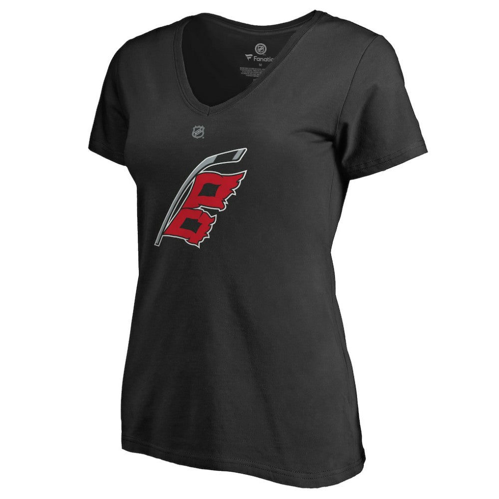 Carolina Hurricanes Women's Team Alternate V-Neck T-Shirt - Black - NHL 3309990