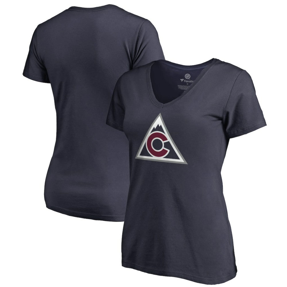Colorado Avalanche Women's Team Alternate V-Neck T-Shirt - Navy - NHL 3309991