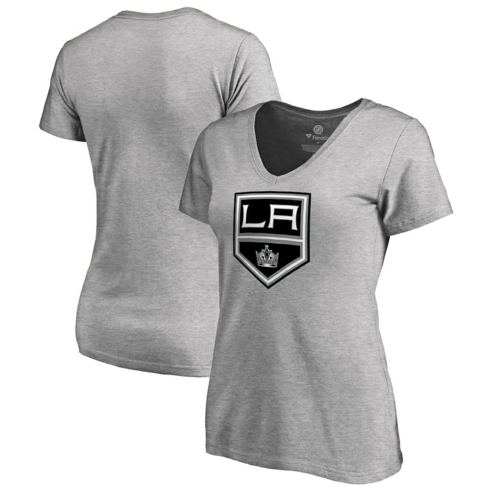 Los Angeles Kings Women's Team Alternate V-Neck T-Shirt - Heather Gray - NHL 3309994