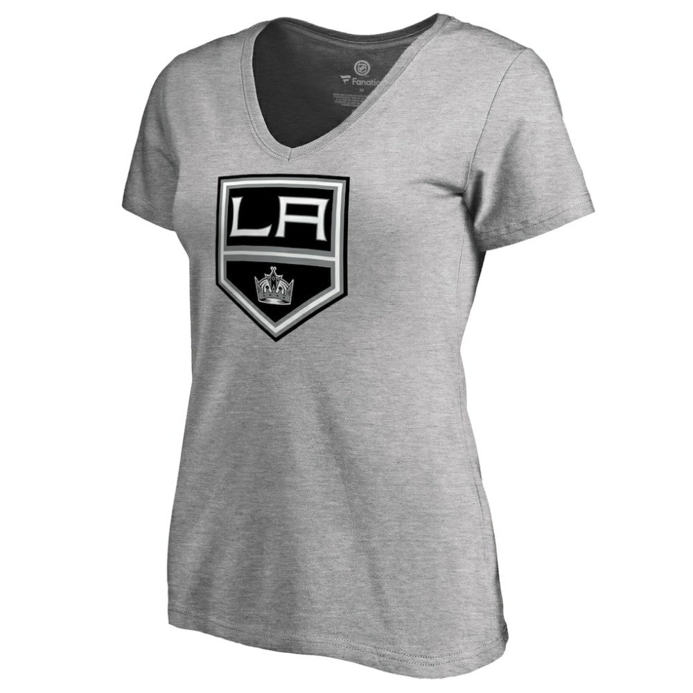 Los Angeles Kings Women's Team Alternate V-Neck T-Shirt - Heather Gray - NHL 3309994