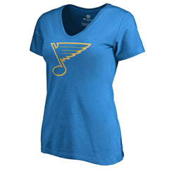 St. Louis Blues Women's Team Alternate V-Neck T-Shirt - Blue - NHL 3310001