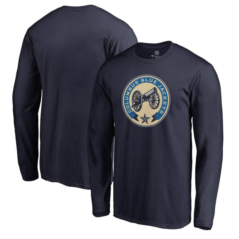 Columbus Blue Jackets Team Alternate Long Sleeve T-Shirt - Navy - NHL 3310085