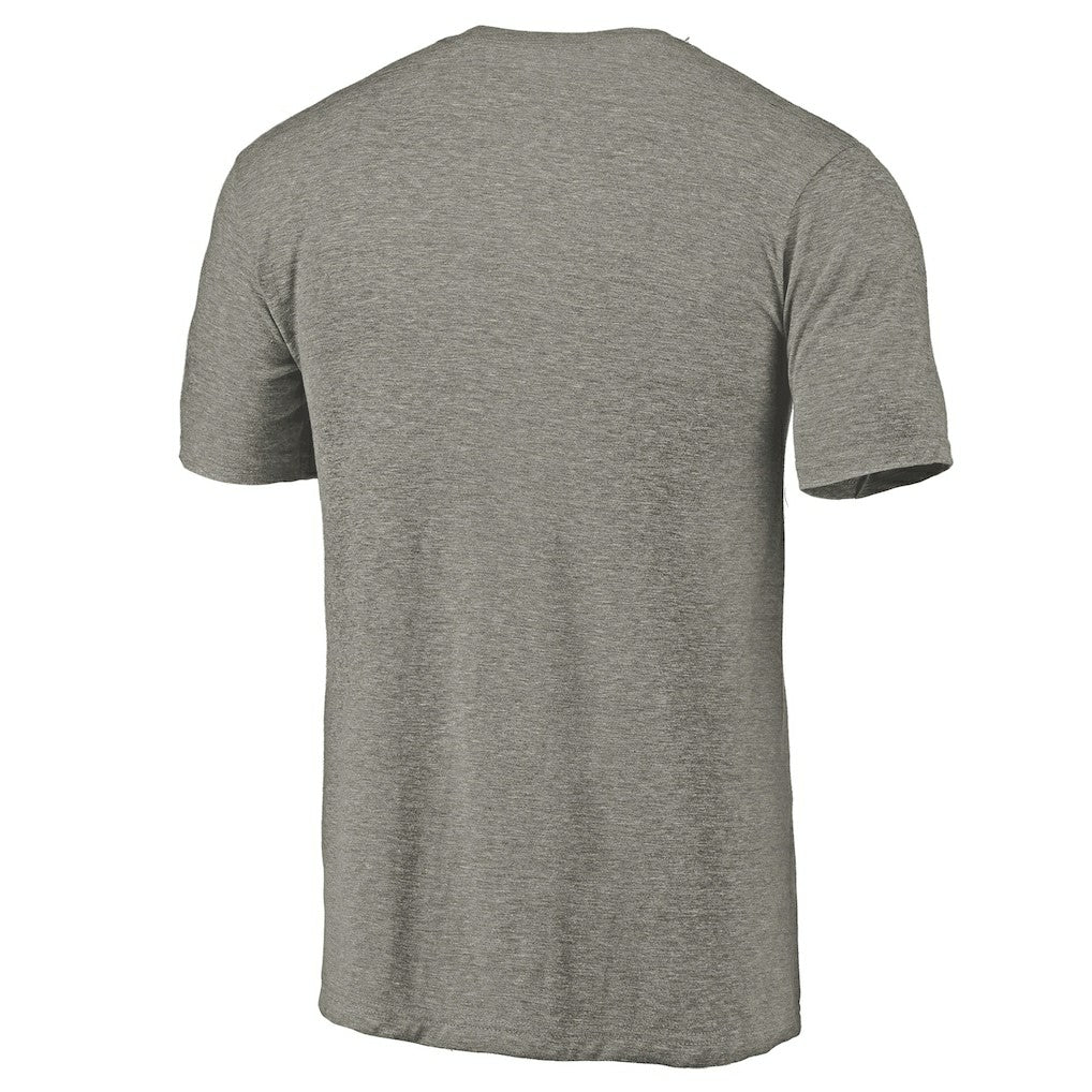 Philadelphia 76ers Primary Logo Left Chest Distressed Tri-Blend T-Shirt Gray