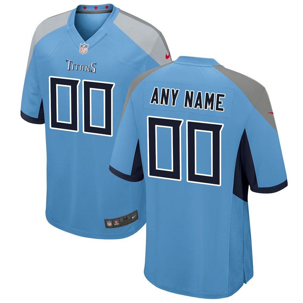 Nike Tennessee Titans Youth Alternate Custom Game Jersey Light Blue