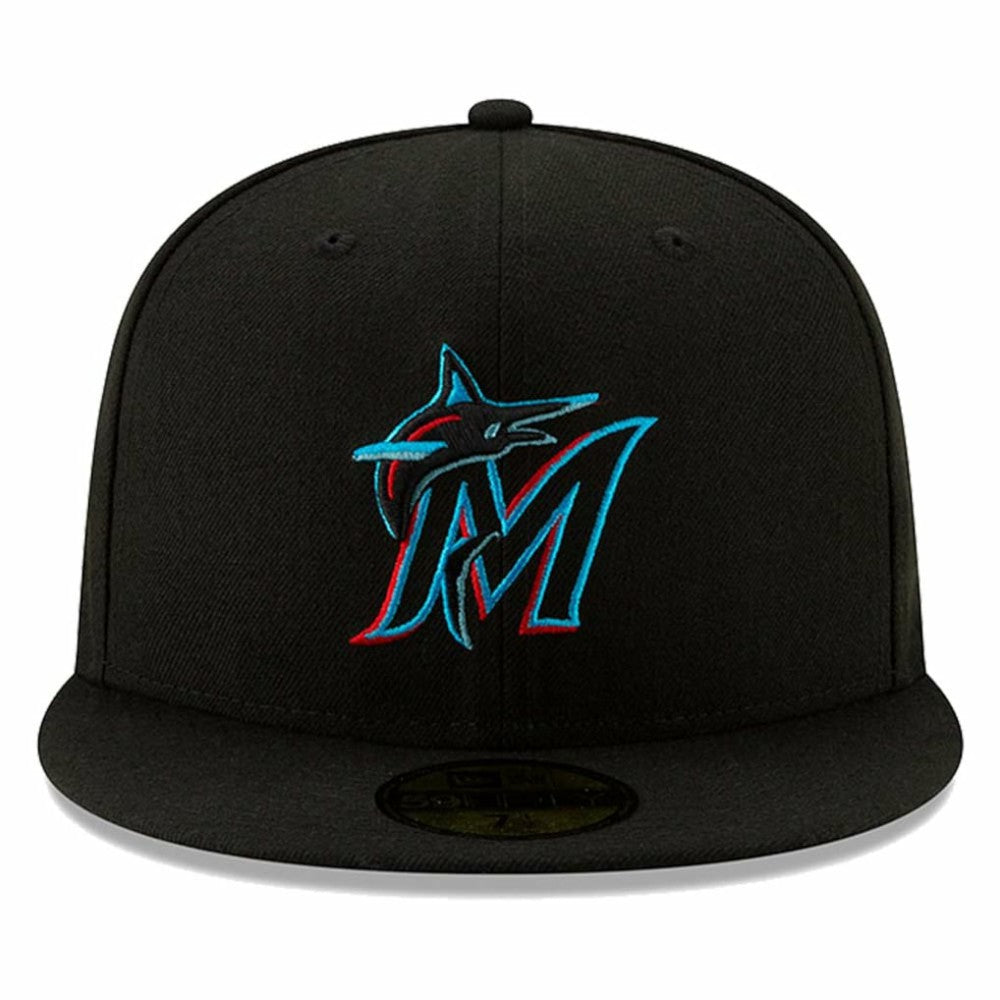 Miami Marlins New Era On-Field Authentic Collection 59FIFTY Fitted Hat - Black - New Era Sale