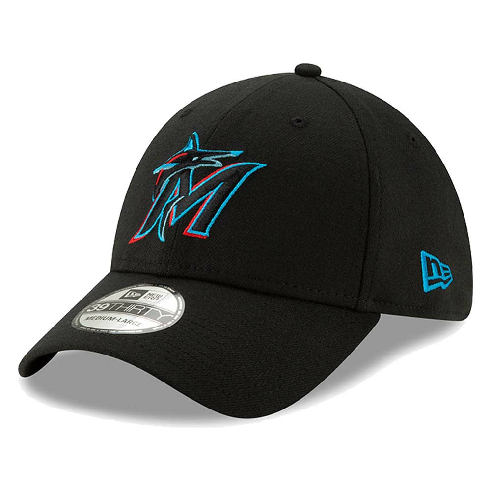 Miami Marlins New Era 2019 Team Classic 39THIRTY Flex Hat - Black - New Era Online