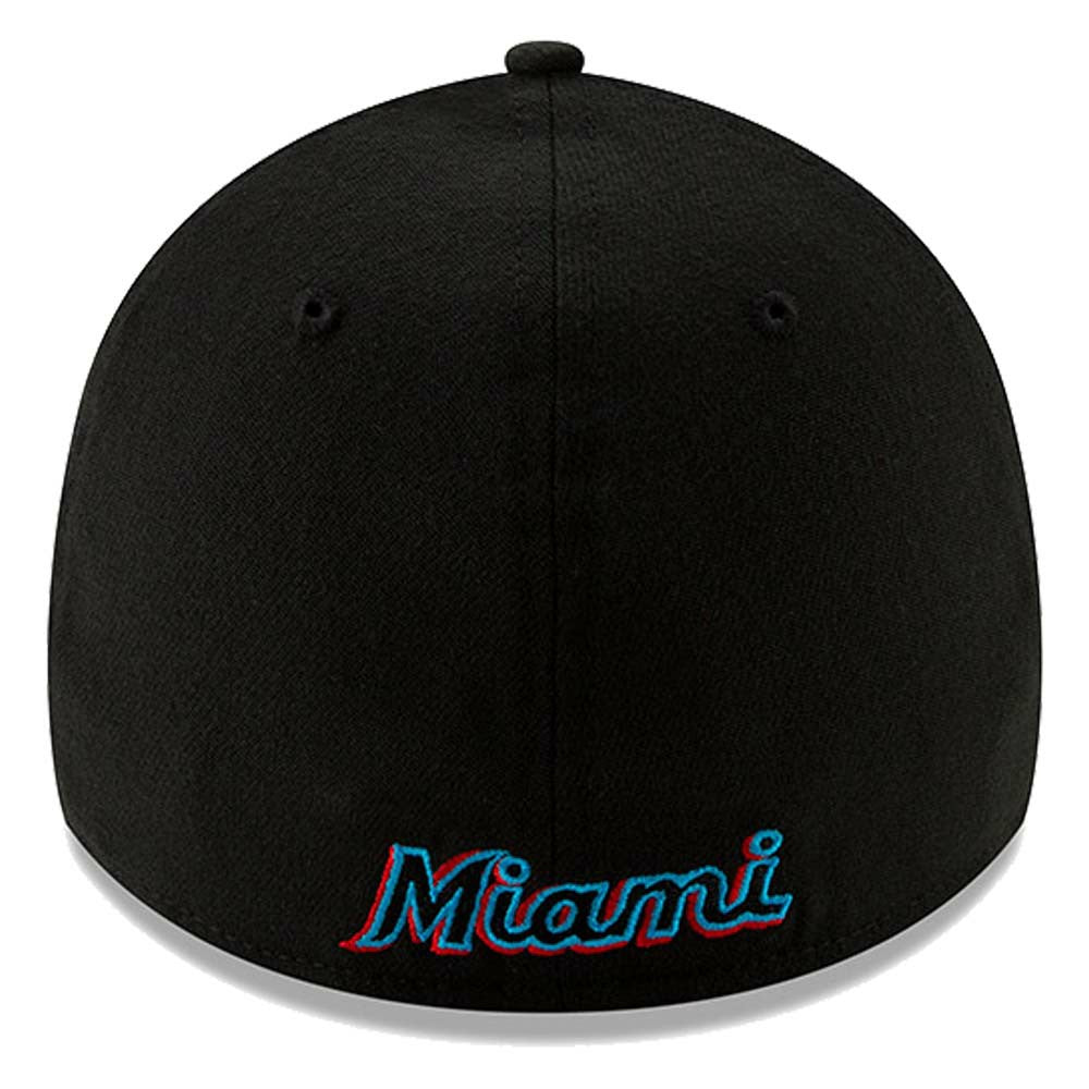 Miami Marlins New Era 2019 Team Classic 39THIRTY Flex Hat - Black - New Era Online
