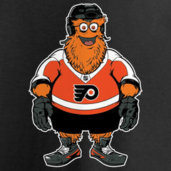 Philadelphia Flyers Women's Gritty Long Sleeve V-Neck T-Shirt - Black - NHL 3326690