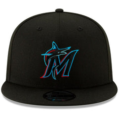 Miami Marlins New Era Team Color 9FIFTY Snapback Hat - Black - New Era Lifestyle