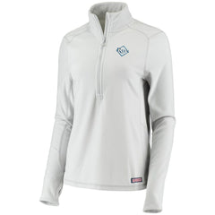 Tampa Bay Rays Vineyard Vines Women's Performance Grid Half-Zip Pullover Top - Gray - MLB Sale