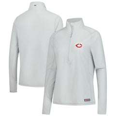 Minnesota Twins Vineyard Vines Women's Performance Grid Half-Zip Pullover Top - Gray - MLB on Sale