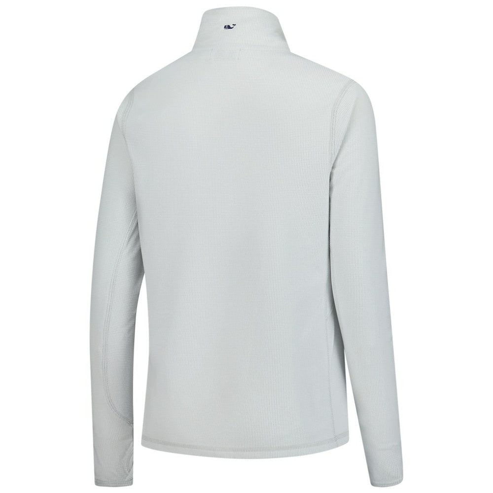 Minnesota Twins Vineyard Vines Women's Performance Grid Half-Zip Pullover Top - Gray - MLB on Sale