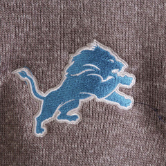Detroit Lions Antigua Fortune Quarter-Zip Pullover Jacket Charcoal