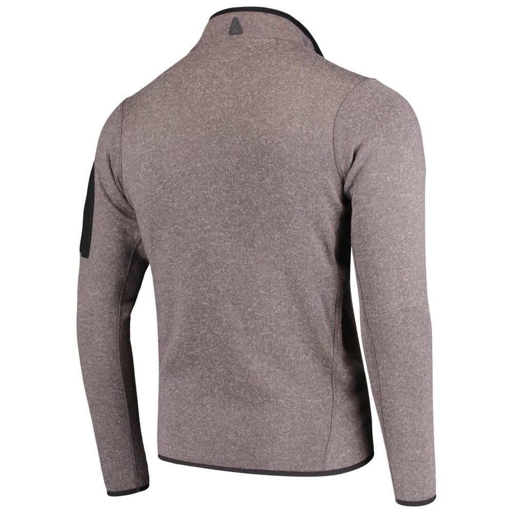Detroit Lions Antigua Fortune Quarter-Zip Pullover Jacket Charcoal