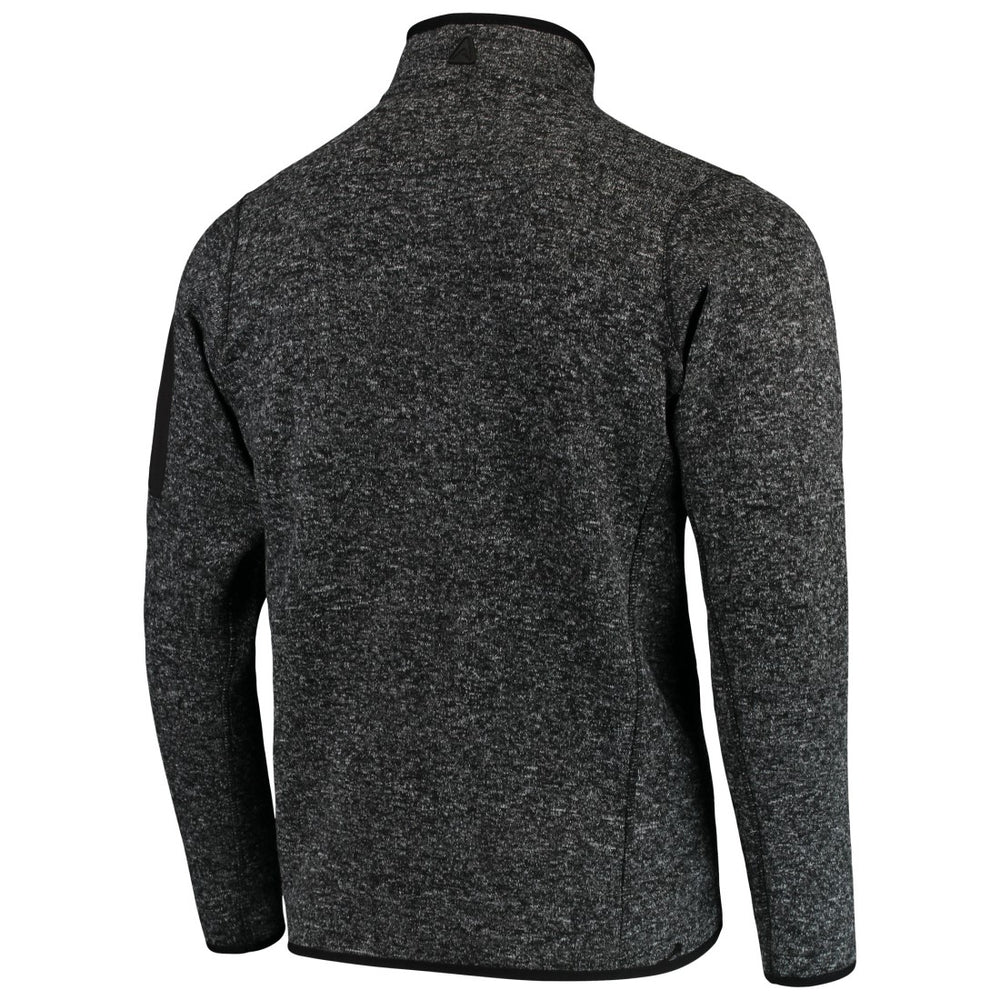 Green Bay Packers Antigua Fortune Quarter-Zip Pullover Jacket Heather Black