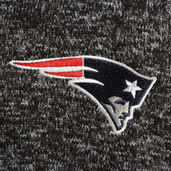 New England Patriots Antigua Fortune Quarter-Zip Pullover Jacket Heather Black