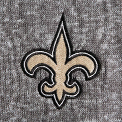 New Orleans Saints Antigua Fortune Quarter-Zip Pullover Jacket Charcoal