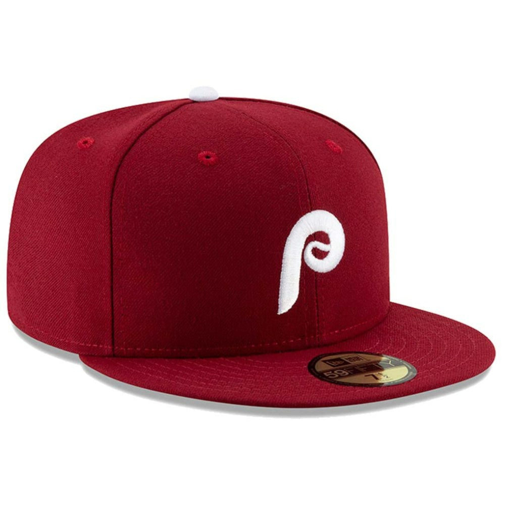 Philadelphia Phillies New Era Alternate 2 Authentic Collection On-Field 59FIFTY Fitted Hat - Maroon - New Era Online