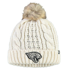 47 brand Jacksonville Jaguars '47 Women's Meeko Cuffed Knit Hat With Pom Cream