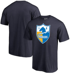 Los Angeles Chargers Vintage Shield Logo T-Shirt Navy
