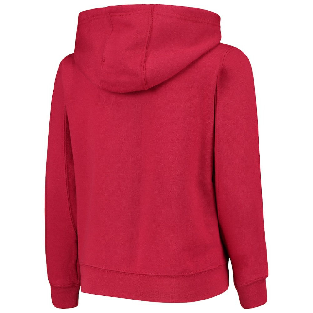 Washington Nationals Youth Team Color Wordmark Full-Zip Hoodie - Red - MLB Sale