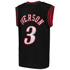 Allen Iverson Philadelphia 76ers Youth Hardwood Classics Swingman Throwback Jersey Black | Mitchell & Ness