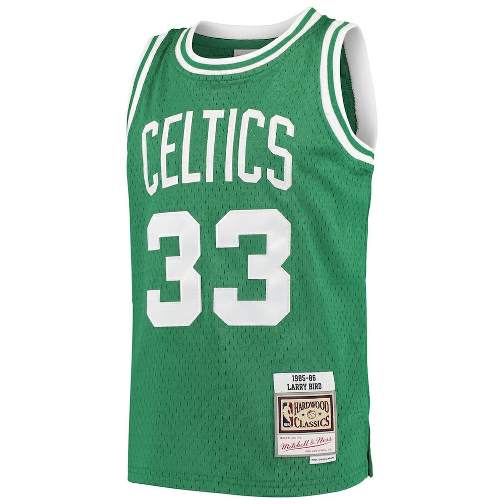 Larry Bird Boston Celtics Youth Hardwood Classics Swingman Throwback Jersey Kelly Green | Mitchell & Ness